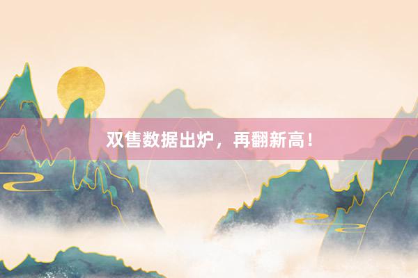 双售数据出炉，再翻新高！