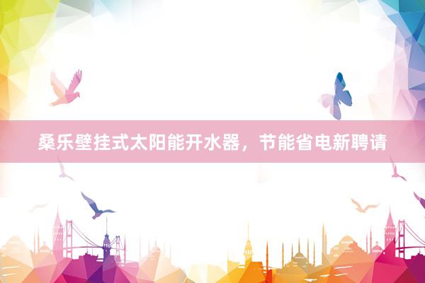 桑乐壁挂式太阳能开水器，节能省电新聘请